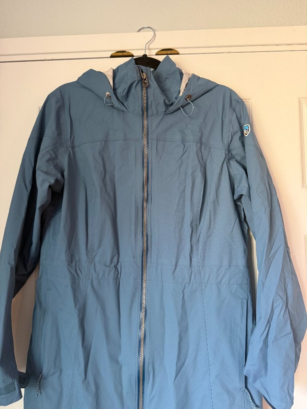 Kuhl Women's Long Rain Coat Blue Size Medium